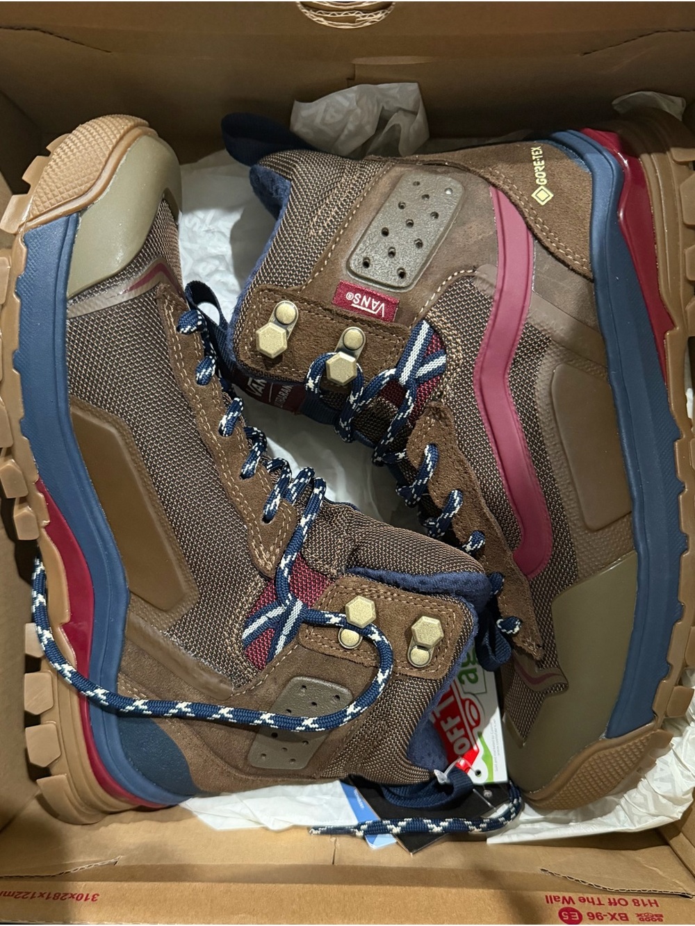 Vans Brown and Red Women’s or Men’s Hiking Boots